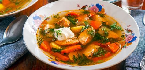 Russian Fish Soup Recipe Ukha Fish Soup With Salmon