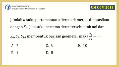 Kumpulan Contoh Soal Dan Pembahasan Tentang Barisan Dan Deret Aritmatika