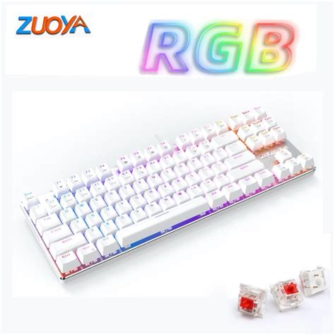 Zuoya Rgb Gaming Mechanical Keyboard Red Switch Keys Usb Wired