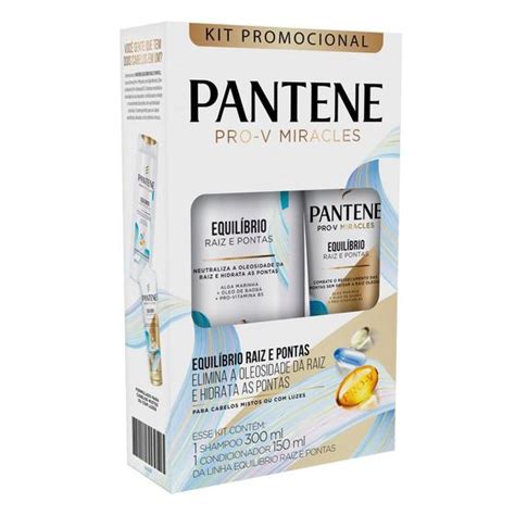 Shampoo Pantene Pro V Miracles Equilíbrio 300ml Condicionador 150ml