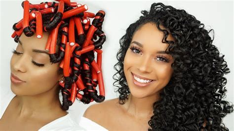 PERFECT FLEXI ROD SET On Natural Hair Ft The Mane Choice Pink