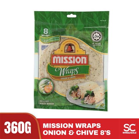 Mission Wraps Onion Chive 8 S 360g Shopee Malaysia