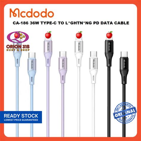 Mcdodo Ca Type C To L Ghtn Ng Pd Data Cable W Pd Fast Charging