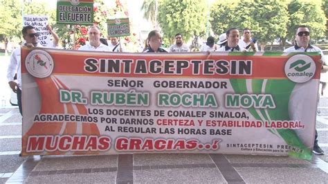 Docentes De Conalep Se Manifiestan En Palacio De Gobierno Lo