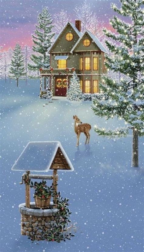 Pin By Elvia Castillo On Wallpapers Winter Christmas Scenes Animated