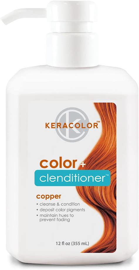 Keracolor Clenditioner Copper Hair Dye Semi Permanent Hair Color Depositing Conditioner 12 Fl