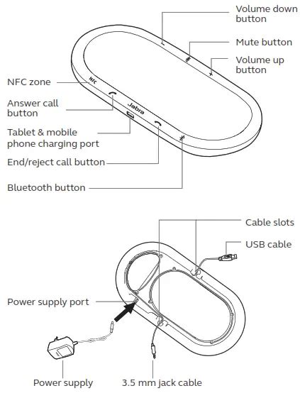 Jabra N Speak Bluetooth Speakerphone User Manual