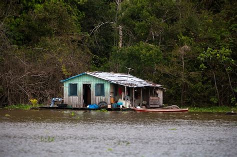 Premium Photo | Floating houses in amazon river - manaus - brazil