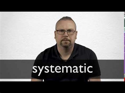 systematic definition  meaning collins english dictionary