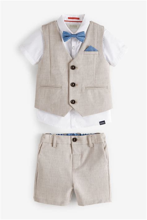 Buy Baker By Ted Baker Shirt Waistcoat And Short Set From Next Australia