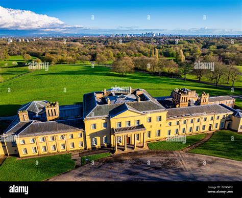 Aerial Image Of Heaton Hall In Heaton Park Manchester Uk Stock Photo