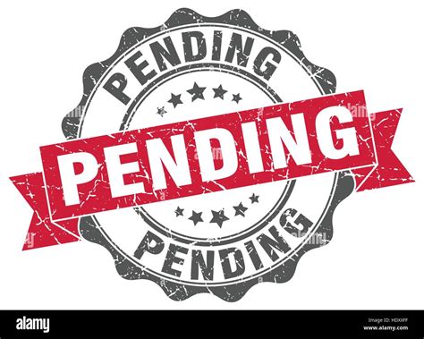 Pending Stamp Sign Seal Stock Vector Image Art Alamy