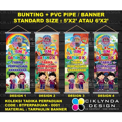 Pre Order Bunting Pvc Pipe Slmt Dtg Ke Tabika Perpaduan Shopee