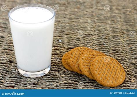 Milk And Biscuits Stock Photography - Image: 14357922