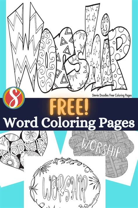 Free Worship Coloring Pages — Stevie Doodles