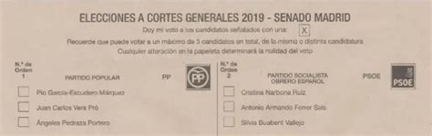 Cómo Se Vota Al Senado Así Debes Rellenar La Papeleta Salmón Con Los