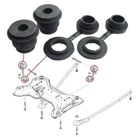 Kit Silentblocs Des Supports Du Berceau Moteur Pour Laguna II