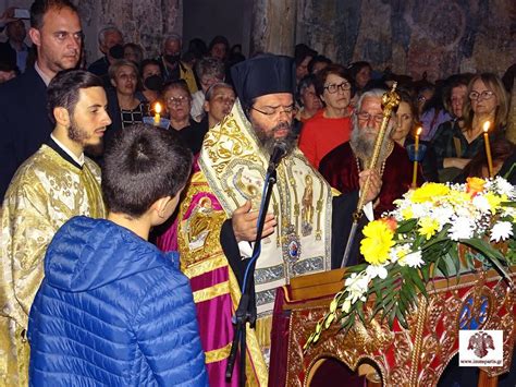 Ο Μητροπολίτης Μαρωνείας στη Δ Στάση των Χαιρετισμών στην καστροπολιτεία του Μυστρά Orthodox