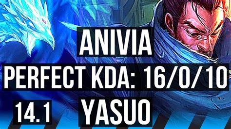 Anivia Vs Yasuo Mid 16010 Legendary 7 Solo Kills 300 Games