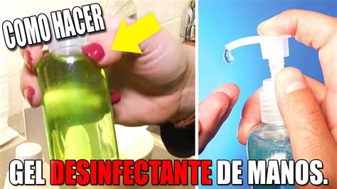 C Mo Hacer Tu Propio Gel Desinfectante De Manos En Casa Youtube