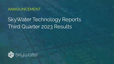 SkyWater Technology Reports Third Quarter 2023 Results Skywater