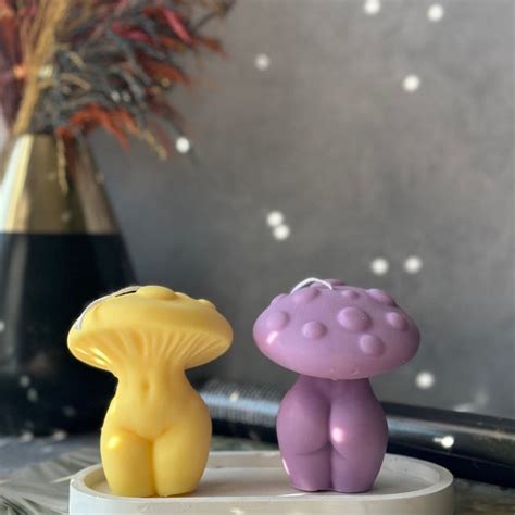 Mushroom Candles Etsy