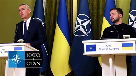 NATO Secretary General With The President Of Ukraine Volodymyr