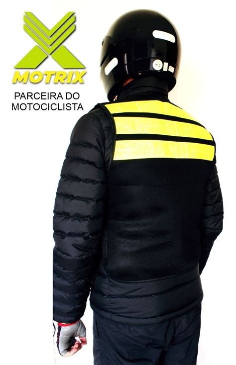 Colete Motoboy Motociclista Moto Taxi Bolso Refletivo