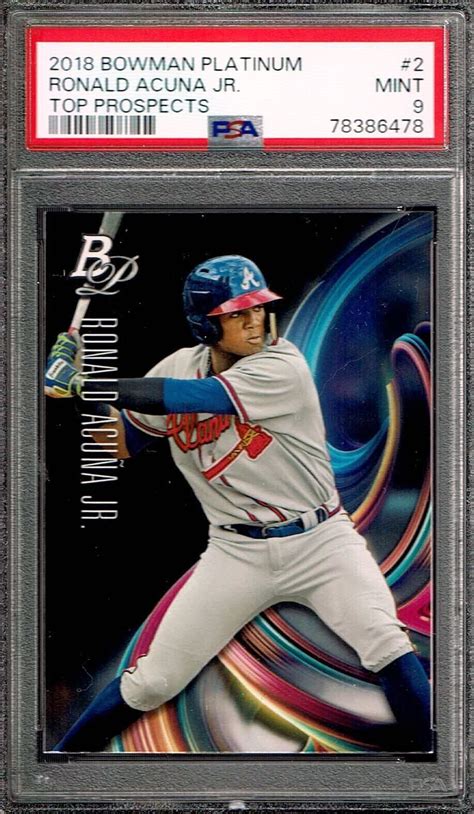 Bowman Platinum Top Prospects Ronald Acuna Jr Top Psa Mint