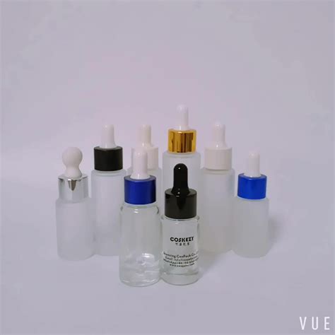 Ml Ml Ml Frosted Clear Glass Empty Package Serum Dropper Bottle