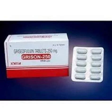 Griseofulvin Tablets I P Prescription Treatment Fungal Infections At