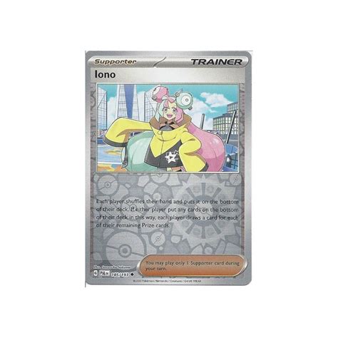 Pokemon Trading Card Game Iono Reverse Holo Card Sv