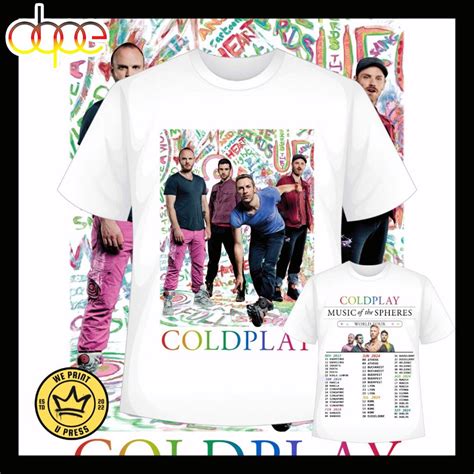 Coldplay World Tour 2024 T Shirt Musicdope80s