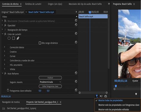 Visualizaci N Y Ajuste De Efectos Y Fotogramas Clave En Premiere Pro