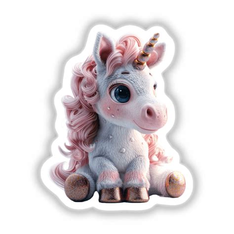 Satin Unicorn Stickers Or Digital Art Decal Venue