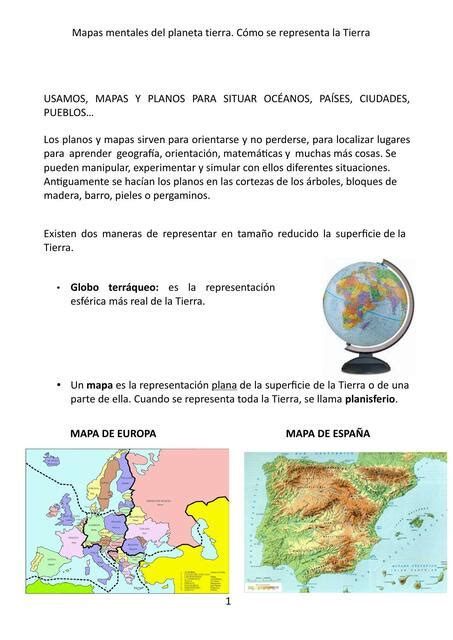 Mapas Mentales Del Planeta Tierra C Mo Se Representa La Tierra