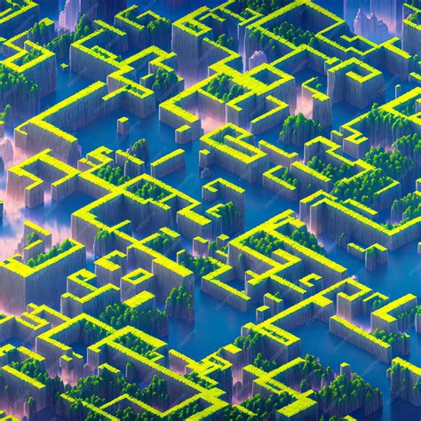 Premium Photo Aerial View Of Isometric Stylized Land Texture Pattern