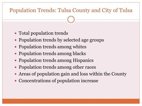 PPT - Population Trends: Tulsa County, Tulsa and North Tulsa 2000 to ...