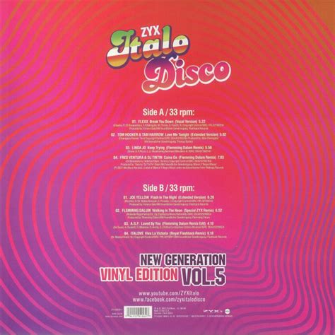 VARIOUS ZYX Italo Disco New Generation Vinyl Edition Vol 5 Vinyl At