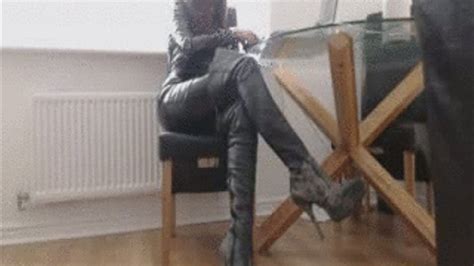 Muddy Thigh Boot Licking 1 Wmv Dominatrix Victoria Black Clips4sale