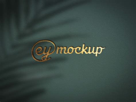 Free Steel Logo Mockup EyMockup