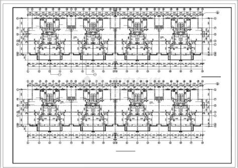 某地多层住宅楼建筑cad施工图住宅小区土木在线