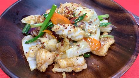 Must Try Crispy Spicy Squid With Stir Fried Vegetable Easy And Delicious Squid Recipe Youtube