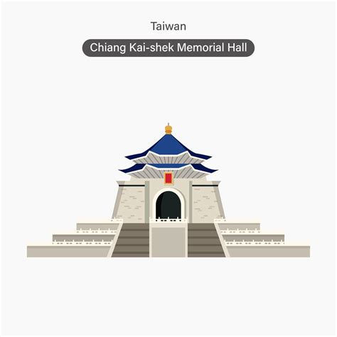 Taiwan, Chiang Kai-shek Memorial Hall 50388790 Vector Art at Vecteezy