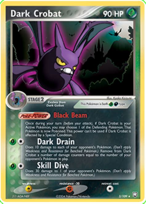 Dark Crobat 3 EX Team Rocket Returns Pokémon karty