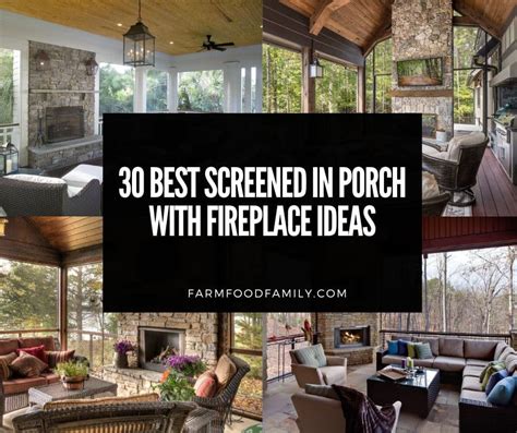 Best Screened In Porch With Fireplace Ideas Designs