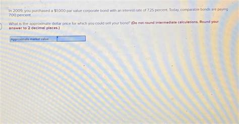 Solved In 2009 You Purchased A 1000 Par Value Corporate