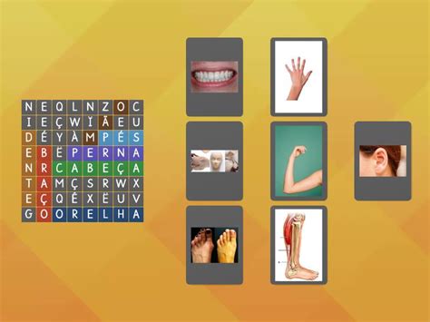 Partes Do Corpo Humano Wordsearch