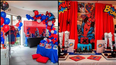 DIY Spiderman Birthday Theme Decorations Birthday Theme Ideas For