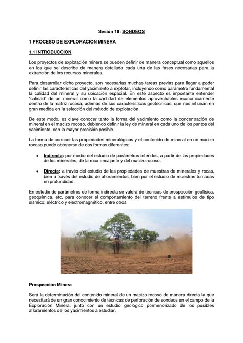 SOLUTION UNAM Sondeos En Movimiento De Tierras Informe Studypool